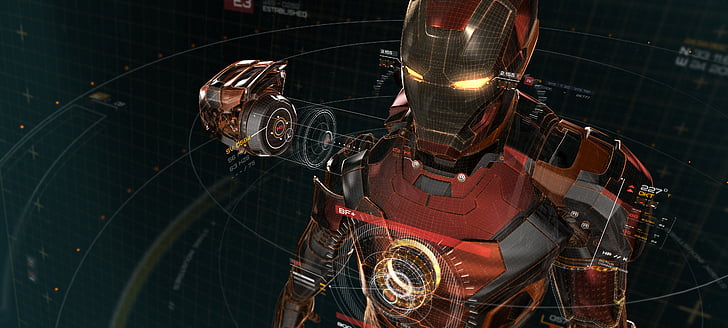 Iron Man digital wallpaper, Artwork, HD, 4K