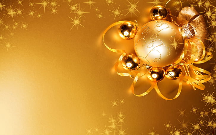 Merry Christmas And Happy New Year Gold Wallpaper For Christmas And New Year Decorative Decorations 3840×2400
