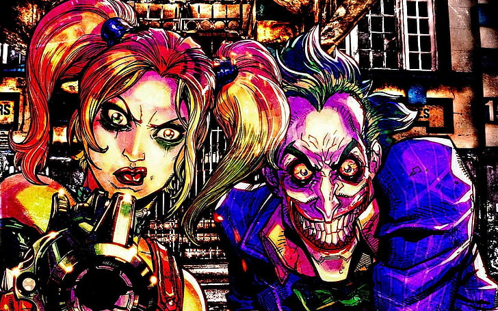 Joker and Harley Quinn Phone Wallpapers  Top Free Joker and Harley Quinn  Phone Backgrounds  WallpaperAccess