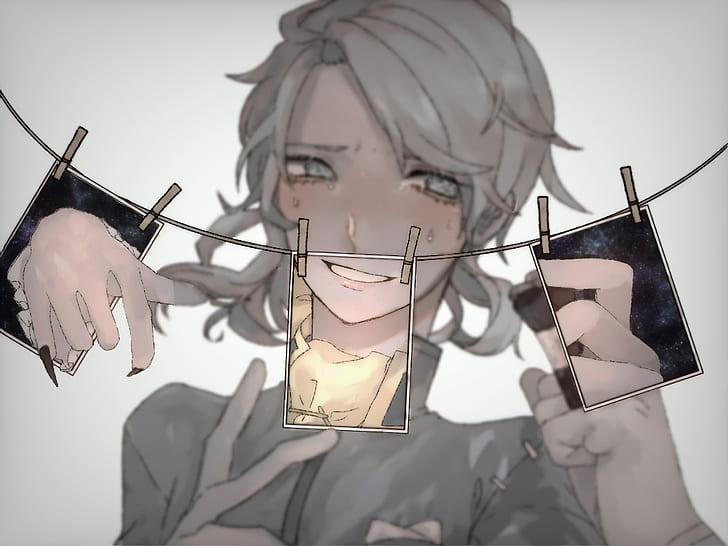Identity V, picture-in-picture, sweat, crying, smiling, nails, HD wallpaper