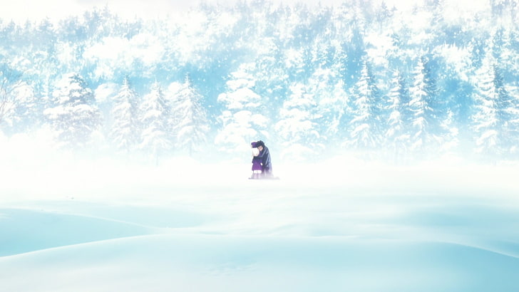 scene from anime, Fate/Zero, Fate Series, Kiritsugu Emiya, Illyasviel von Einzbern