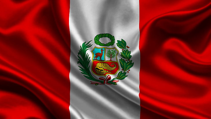 Peru flag, HD wallpaper