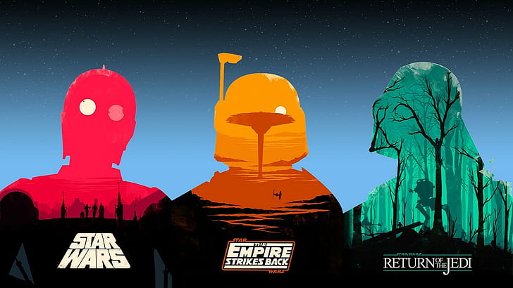 movies, Olly Moss, Star Wars, Star Wars: Episode V The Empire Strikes Back