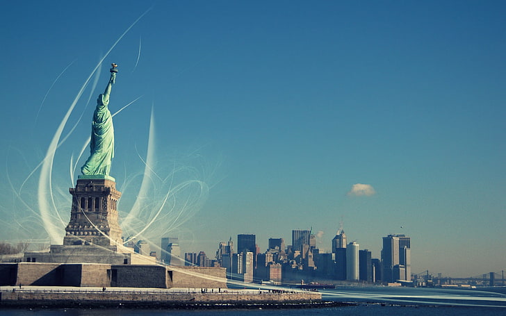 Statue of Liberty, New York, liberty enlightening the world, new York City, HD wallpaper