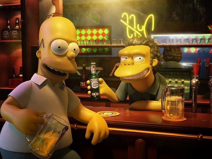 The Simpsons, Homer Simpson, Moe Szyslak