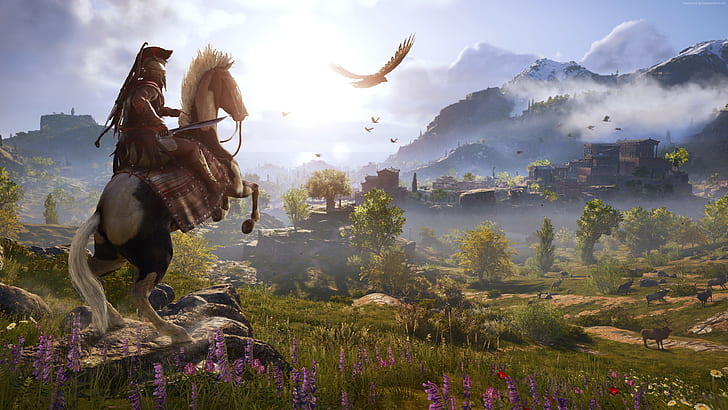 4K, screenshot, Assassins Creed Odyssey, E3 2018, HD wallpaper