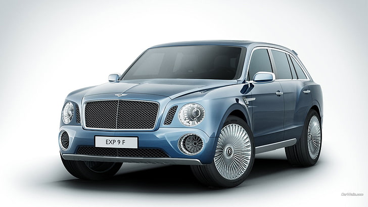 blue Bentley SUV, Bentley XP9, blue cars, vehicle, motor vehicle