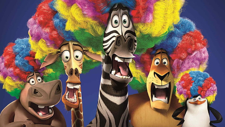 madagascar 3 europes most wanted, multi colored, art and craft, HD wallpaper