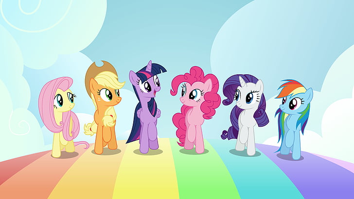 six My Little Pony character digital wallpaper, My Little Pony: The Movie