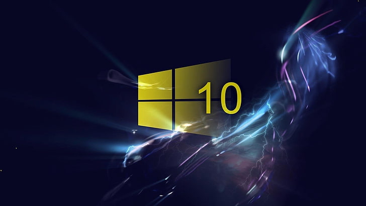 Windows 10, night, illuminated, motion, light - natural phenomenon HD wallpaper