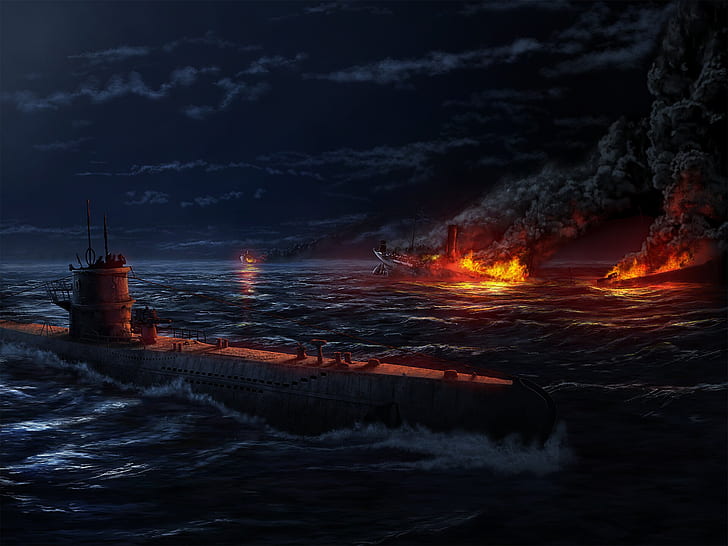 Video Game, Hearts of Iron IV, Submarine, HD wallpaper