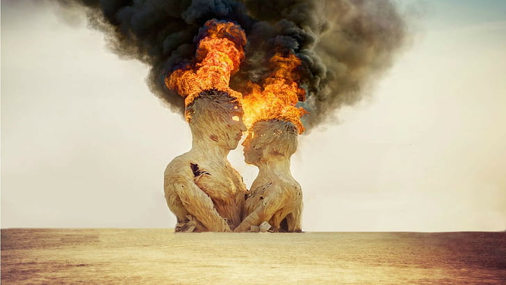 burning, Burning Man, statue
