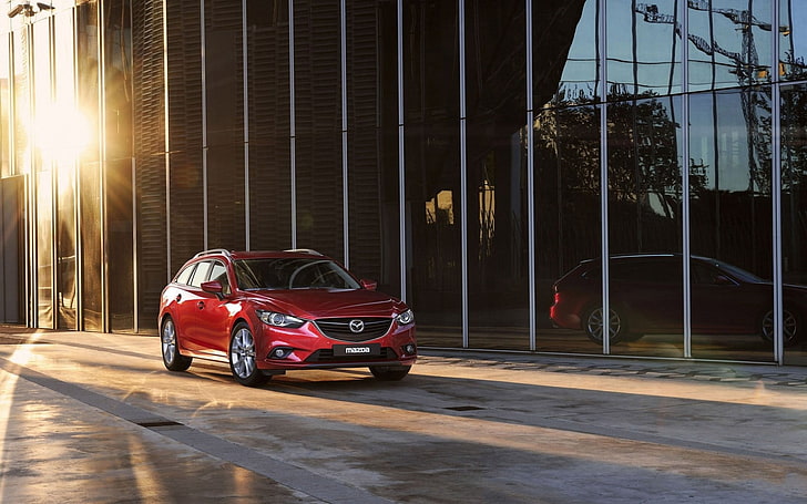 red Mazda CX-5, mazda 6, facelift, 2015, car, land Vehicle, sports Car, HD wallpaper