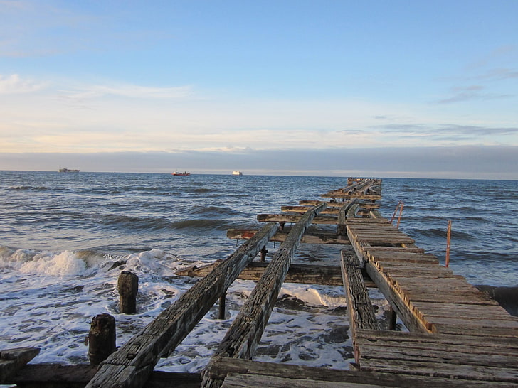 sea, pier, nature, water, sky, scenics - nature, beauty in nature