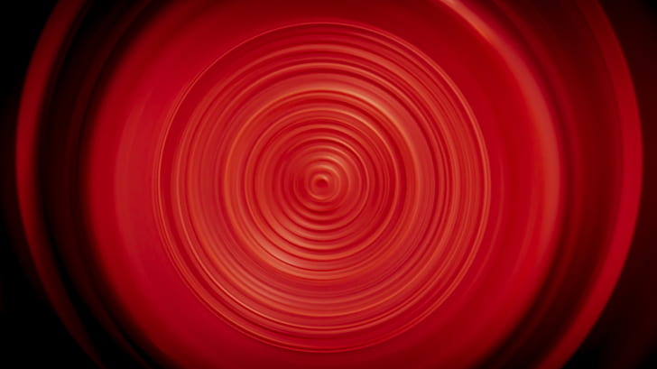 abstract, circle, red, HD wallpaper