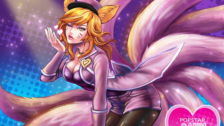 League of Legends, women, Ahri, beauty, one person, adult, young women