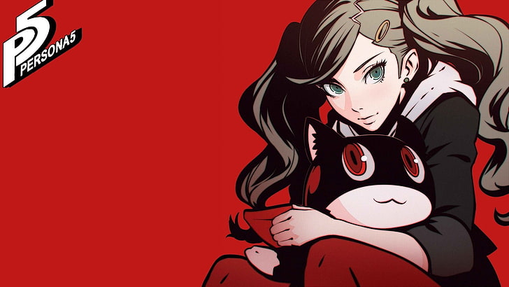 Persona 5, Morgana, Ann Takamaki, red, one person, portrait, HD wallpaper