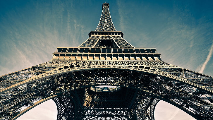 Eiffel tower, Paris, sky, architecture, built structure, travel destinations, HD wallpaper