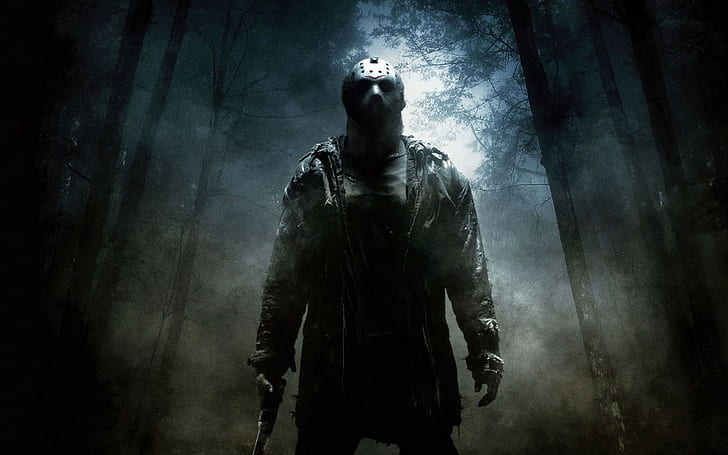 jason voorhees, horror, fear, one person, smoke - physical structure