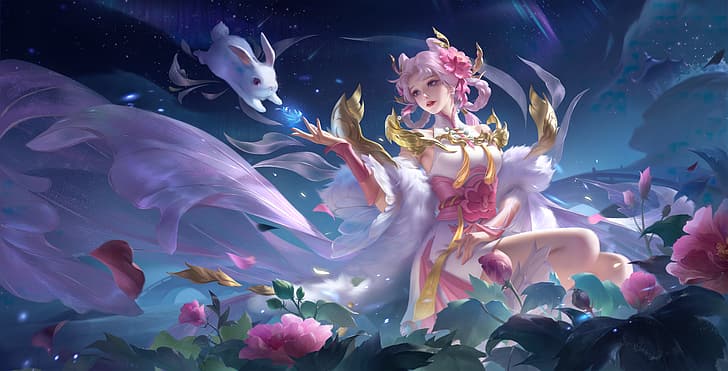 Honor of Kings, game characters, 嫦娥ChangE, HD wallpaper