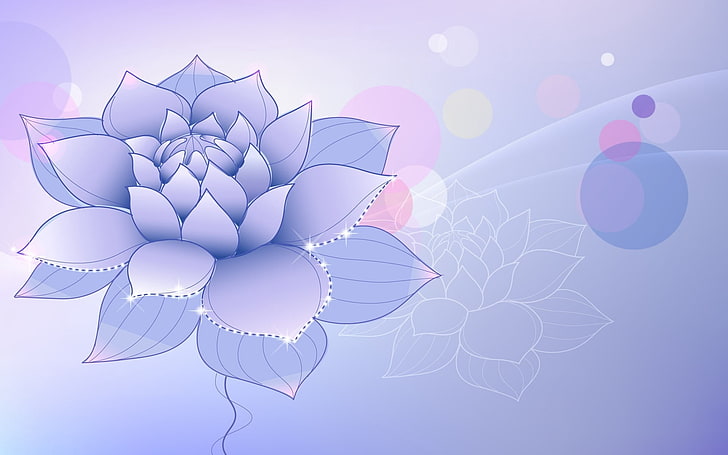 HD wallpaper: purple lotus flower clip art, lilac, design, vector,  illustration | Wallpaper Flare