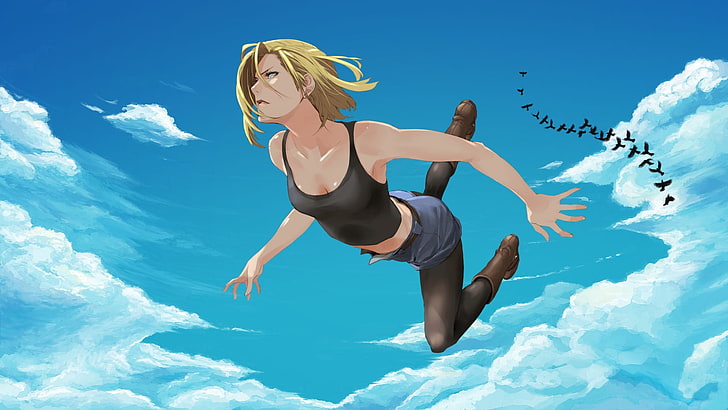 female anime character illustration, Android 18, Dragon Ball