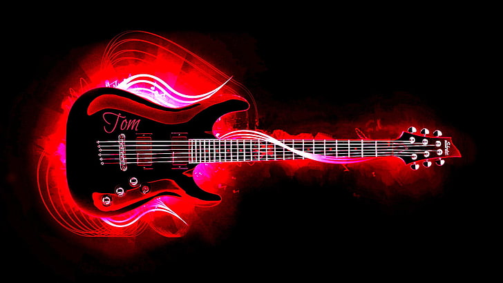 HD wallpaper: guitar desktop downloads, music, red, arts culture and  entertainment | Wallpaper Flare