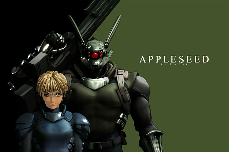 anime, appleseed, cyberpunk, fighting, manga, sci fi, HD wallpaper