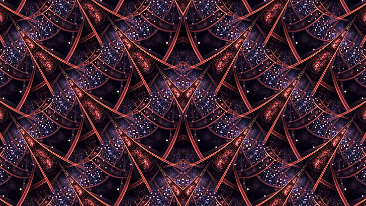 abstract, fractal, pattern, symmetry, digital art, backgrounds, HD wallpaper