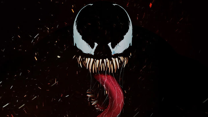 Marvel Comics, Venom, close-up, one animal, studio shot, animal body part, HD wallpaper