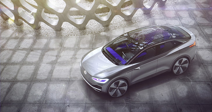 concept, Volkswagen I.D. Crozz, Shanghai Auto Show 2017, electric car, HD wallpaper