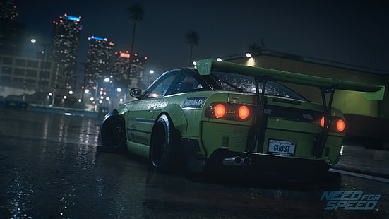 Hd Wallpaper Need For Speed Modified Rear Wing City Tail Light Trees Wallpaper Flare