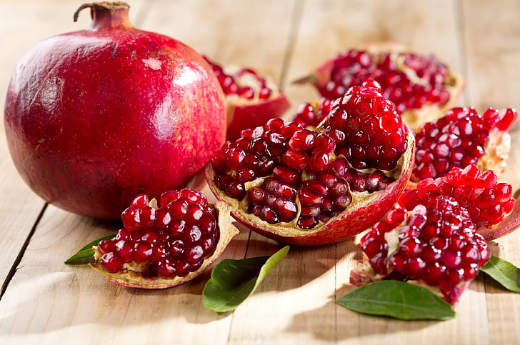 pomegranate 4k  download, food and drink, healthy eating, fruit, HD wallpaper