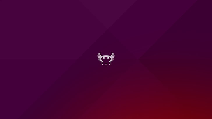 white monkey logo, Linux, Ubuntu, animal, animal themes, mammal, HD wallpaper