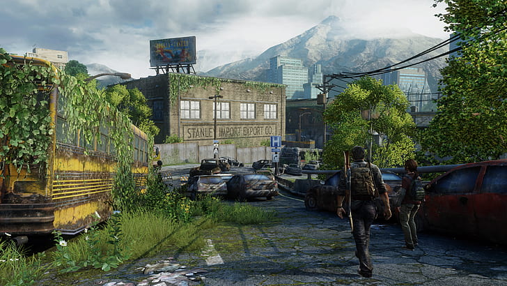 The Last of Us, Ellie, Joel, apocalyptic, video games, screen shot, HD wallpaper