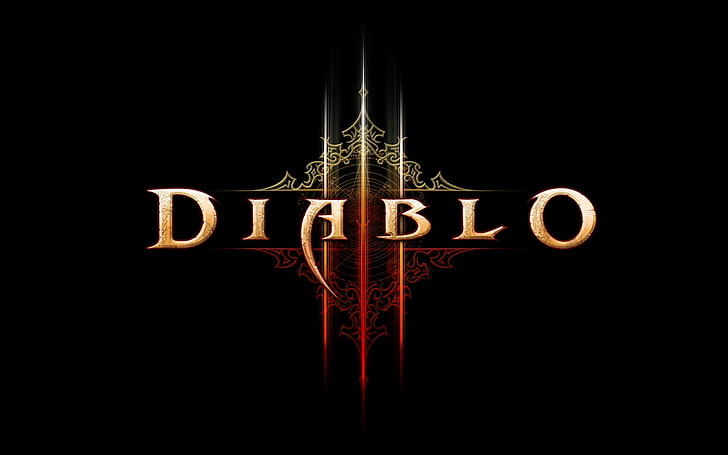 Diablo game wallpaper, diablo 3, name, text, font, background, HD wallpaper