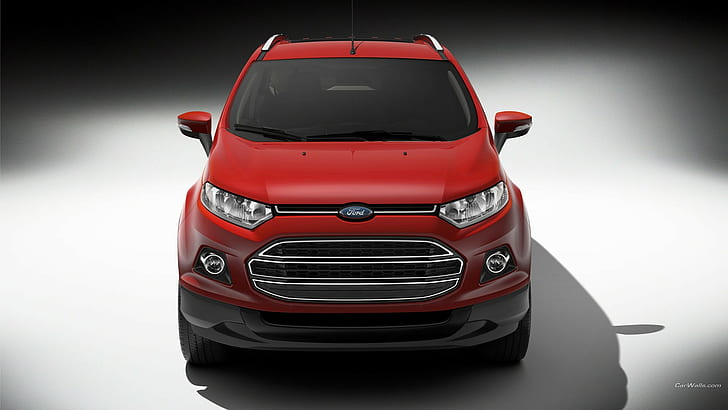 Ford EcoSport, car, vehicle, red cars, HD wallpaper