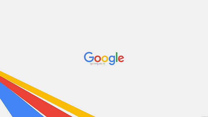 google, logo, opening doors, colorful stripes, Technology, communication, HD wallpaper