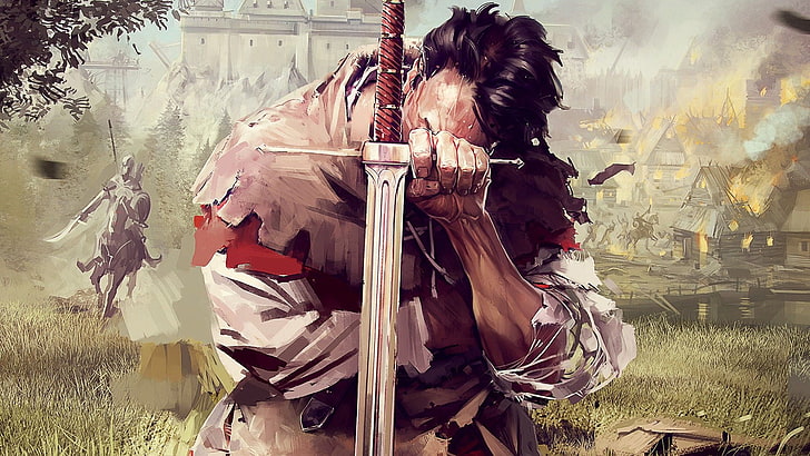 male swordsman digital wallpaper, Kingdom Come: Deliverance, video games
