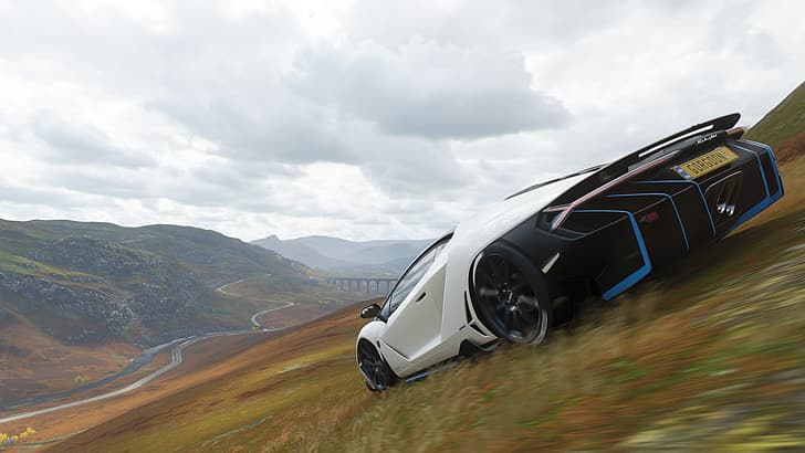 Forza Horizon 4, screen shot, Lamborghini Centenario LP770-4, HD wallpaper