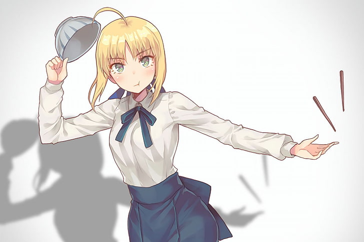Fate Series, Fate/Stay Night, anime girls, Saber, one person
