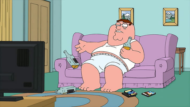 Family Guy, Bourbon and anime, HD wallpaper