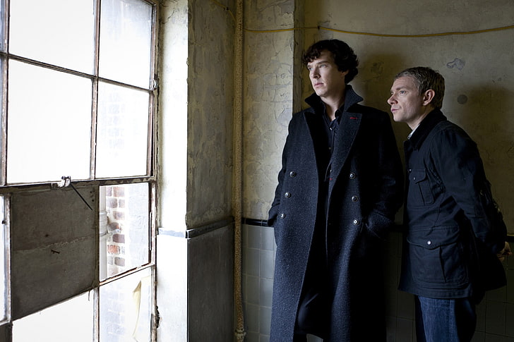 Sherlock Holmes, John Watson, Benedict Cumberbatch, Martin man, HD wallpaper