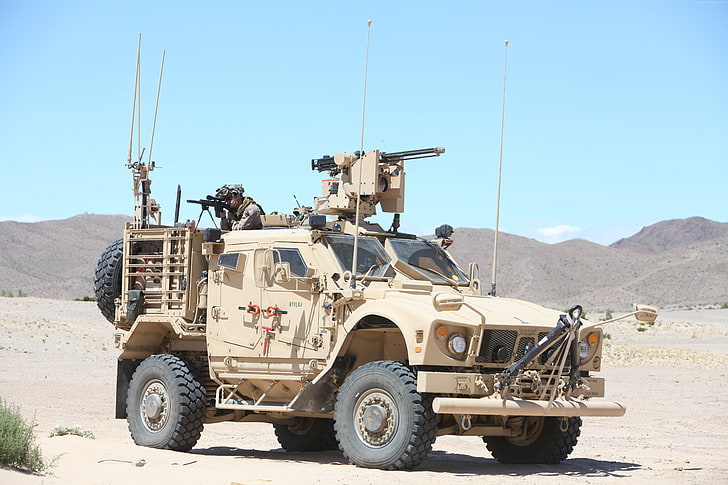 infantry mobility vehicle, SXF, MRAP, Oshkosh, desert, M-ATV, HD wallpaper