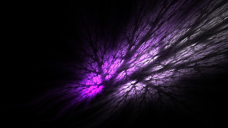 silhouette of tree, abstract, purple, black, shadow, Japan, digital art, HD wallpaper
