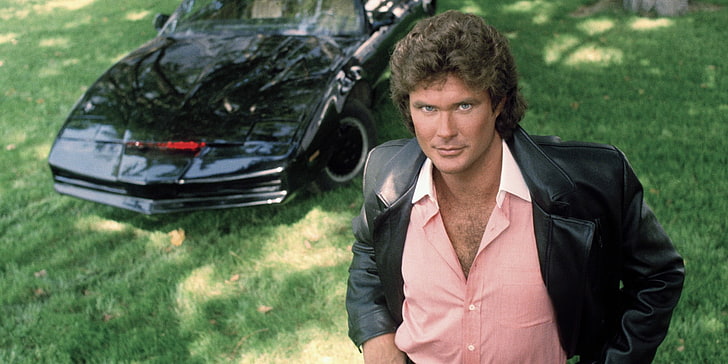 men's pink dress shirt and black leather jacket, sports car, Pontiac, HD wallpaper