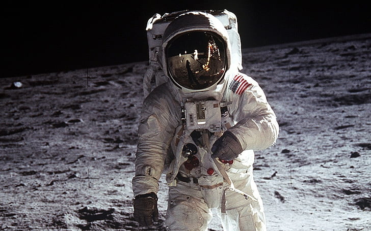 space, Moon, Buzz aldrin, Apollo 11, NASA, HD wallpaper