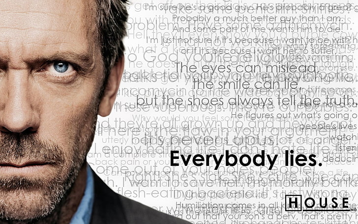 quotes dr house hugh laurie everybody lies house md 1280x800  Architecture Houses HD Art