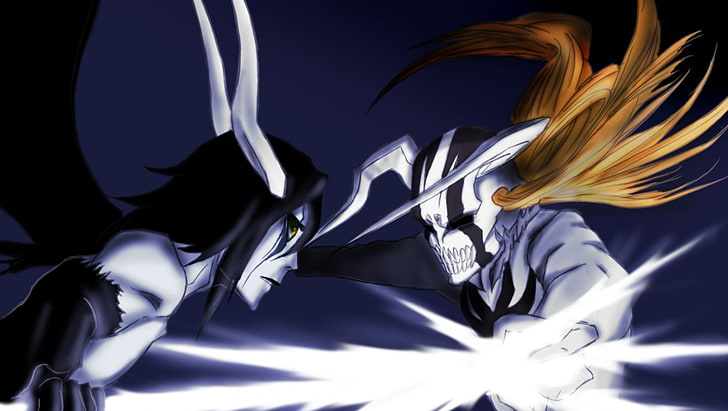 two male anime characters, Bleach, Ulquiorra Cifer, Vasto Lorde