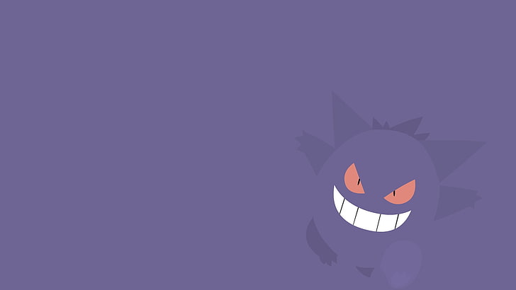 Pokemon Gengar illustration, monster, fear, teeth, halloween, HD wallpaper